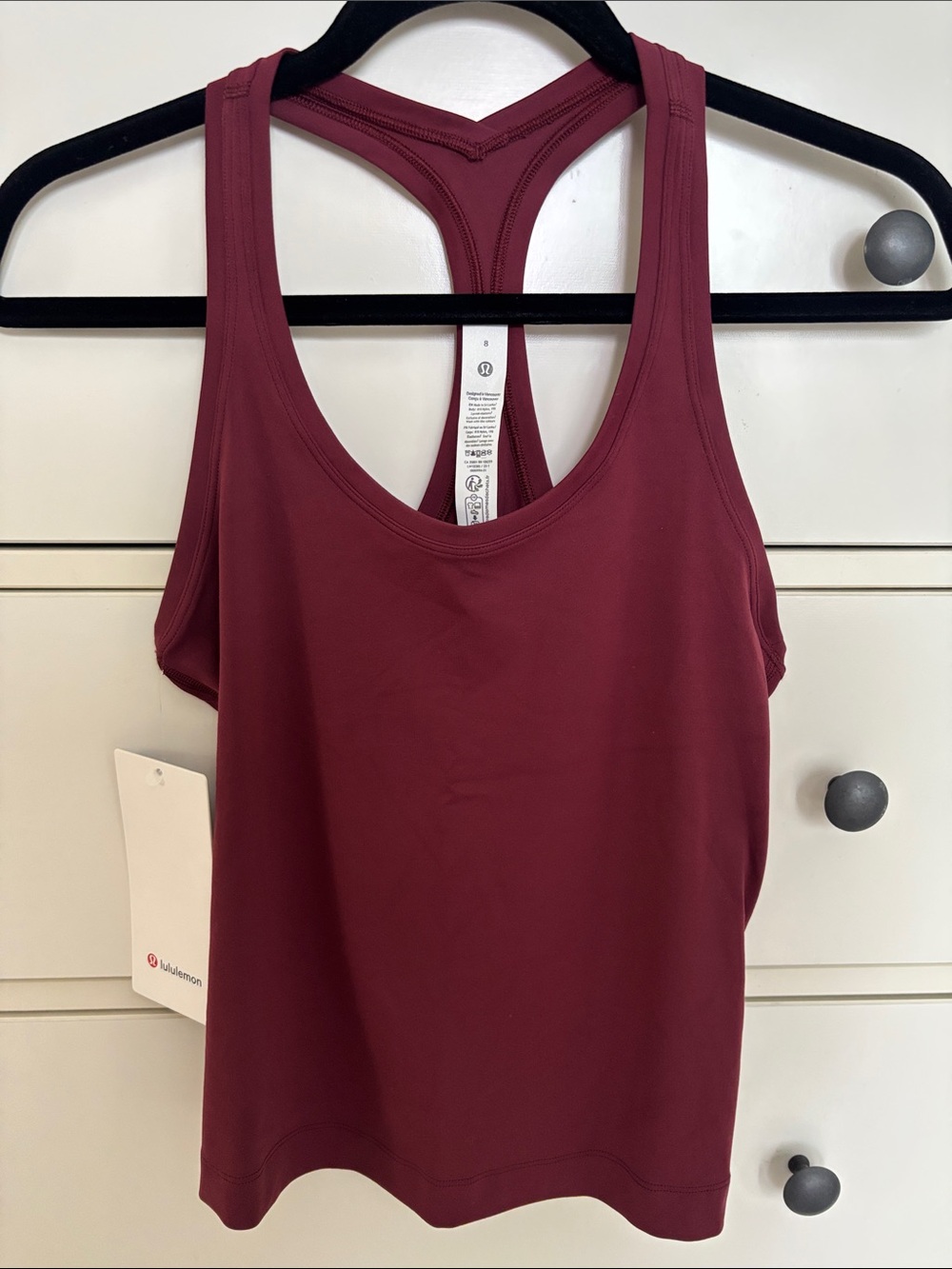 lululemon athletica Cool Racerback Tank in Burgundy